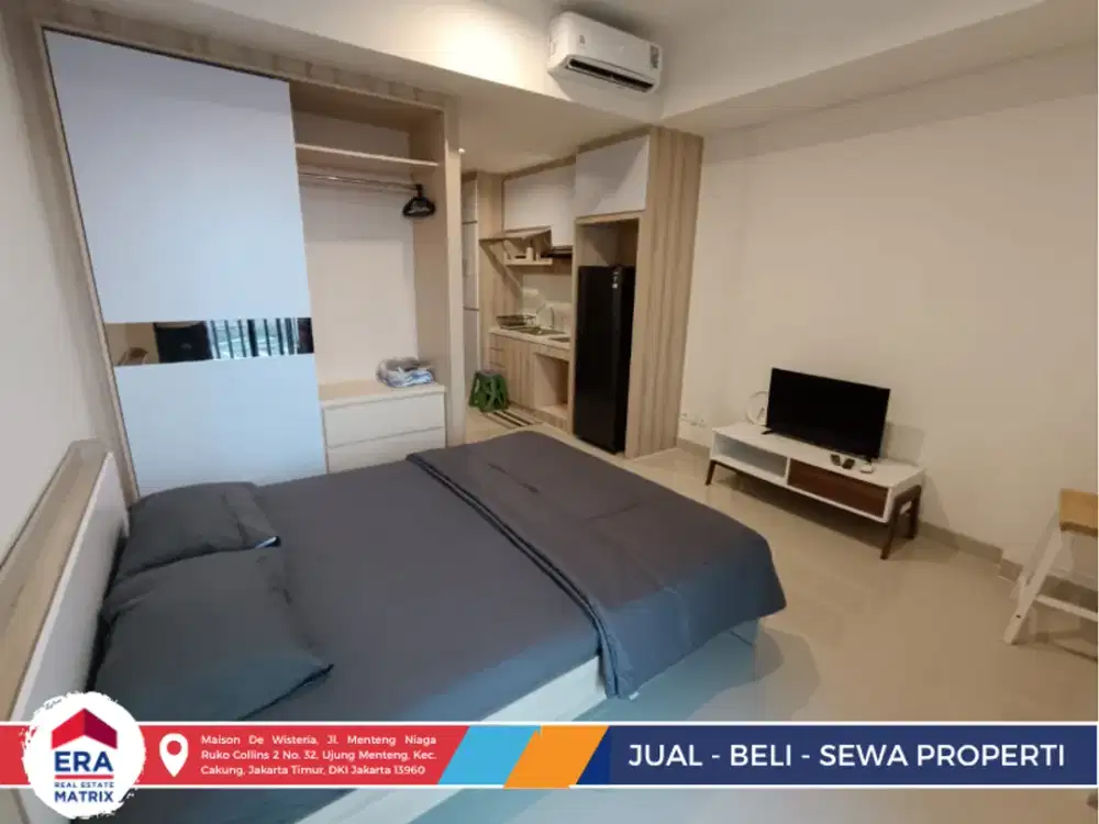 Best Deal Cleon Park JGC! Studio Modern 31m² Full Furnish – Cuma 600 Juta Nego