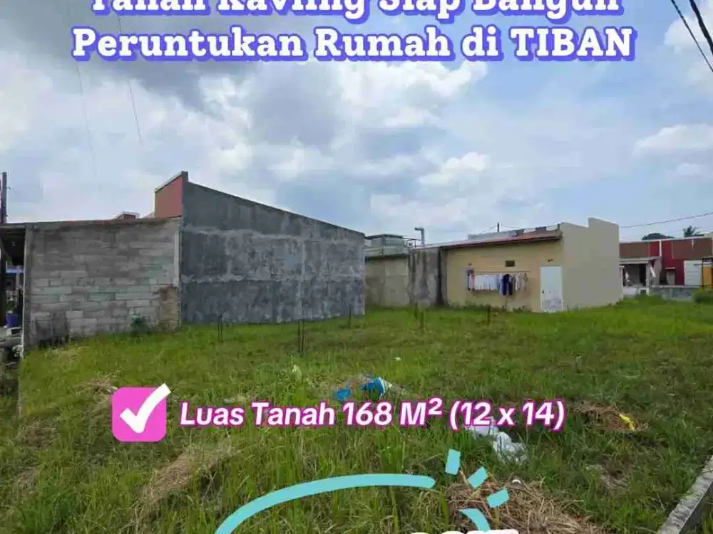 Dijual Tanah Kavling Siap Bangun Tiban Mas Indah Batam Posisi Hook Strategis