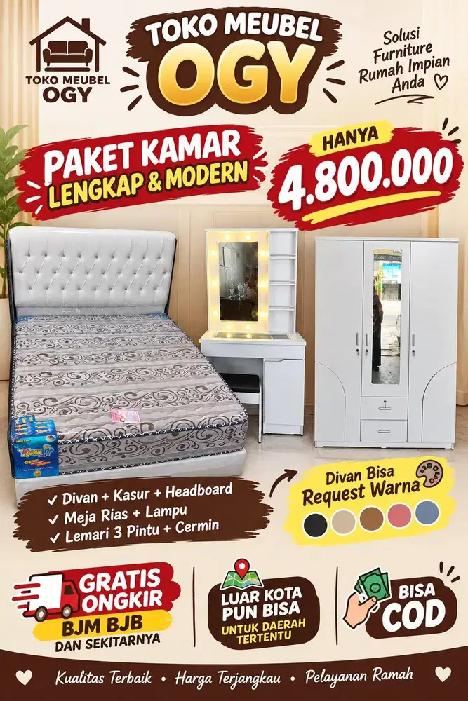 PROMO PAKET HEMAT KAMAR PENGANTIN TERMURAH SALE