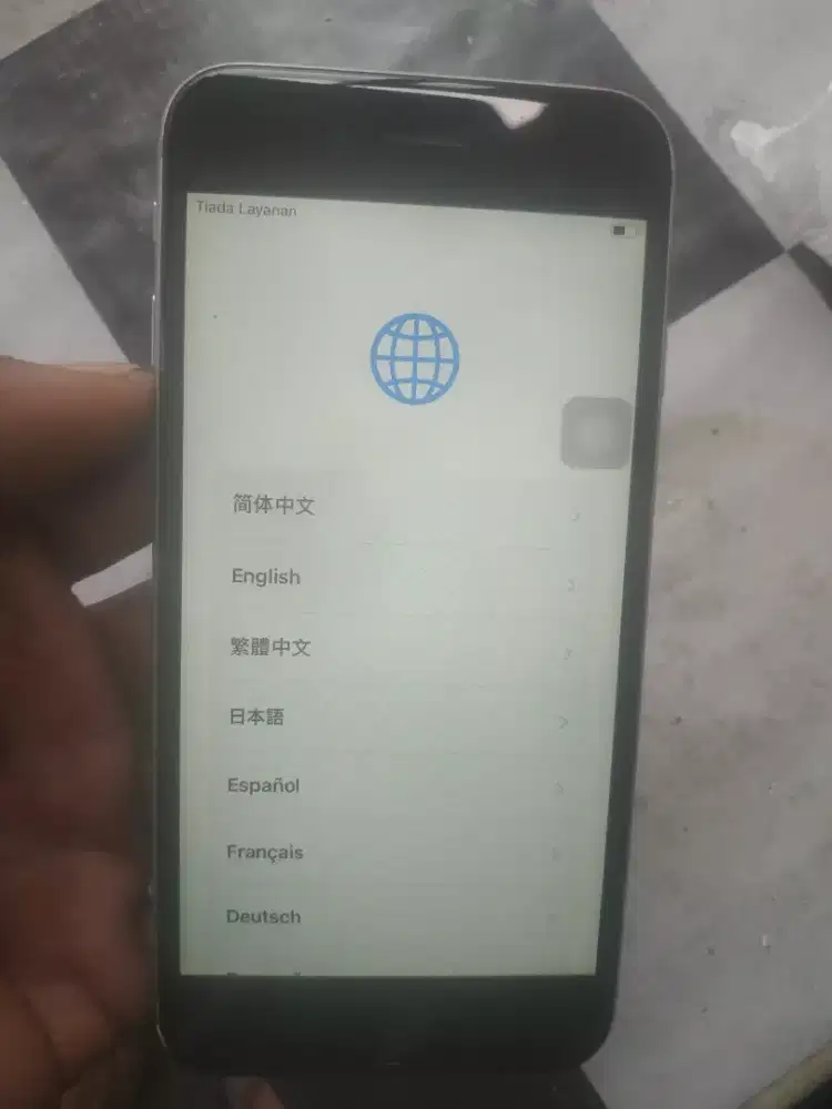 iPhone 6s minus lupa iCloud