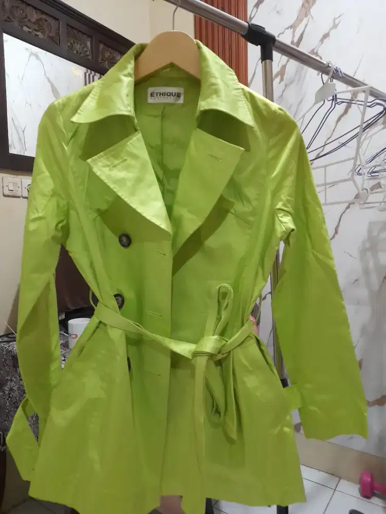 Jaket Blazer Coat Hijau Stabilo