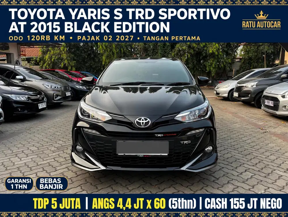 DP PROMO 5JT YARIS S TRD MATIC 2015 BLACK EDITION
