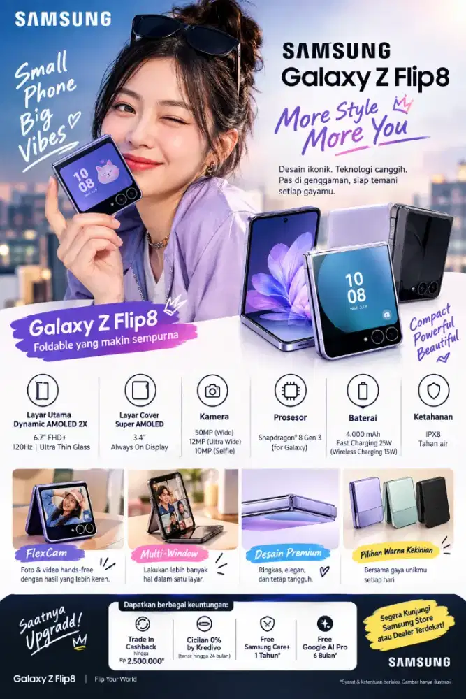 Samsung Galaxy Flip 8 512GB RESMI SEIN
