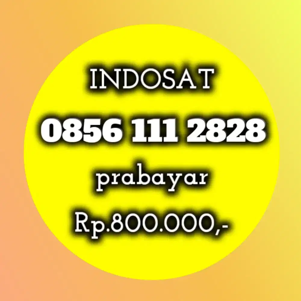 NOMOR CANTIK INDOSAT 2828