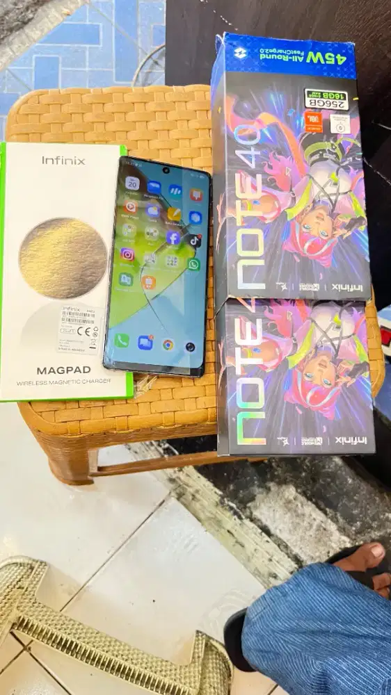 HP infinix note 40 ram 8+8 256 gb