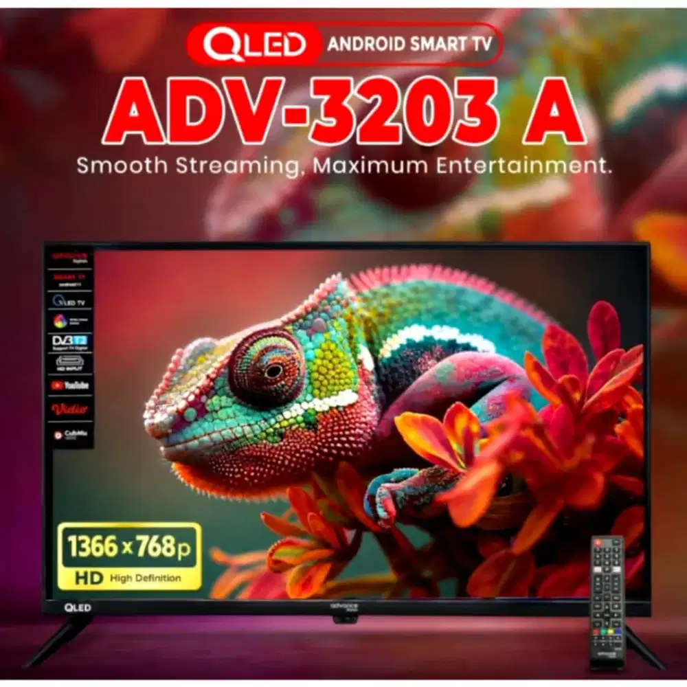 TERMURAH! QLED ADVANCE ADV 3203A DIGITAL ANDROID