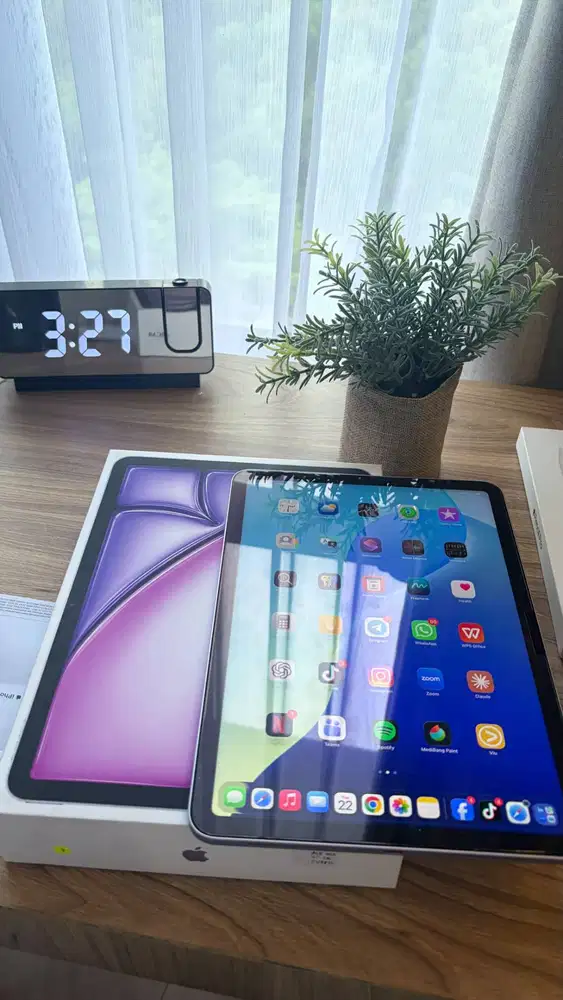 BUNDLING iPAD AIR 11 (M3) PURPLE IBOX + APPLE PENCIL PRO — JARANG DIPA