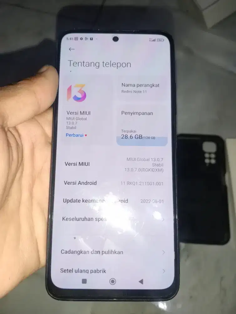 Readmi not 11 ram 6gb mulus siap pakai