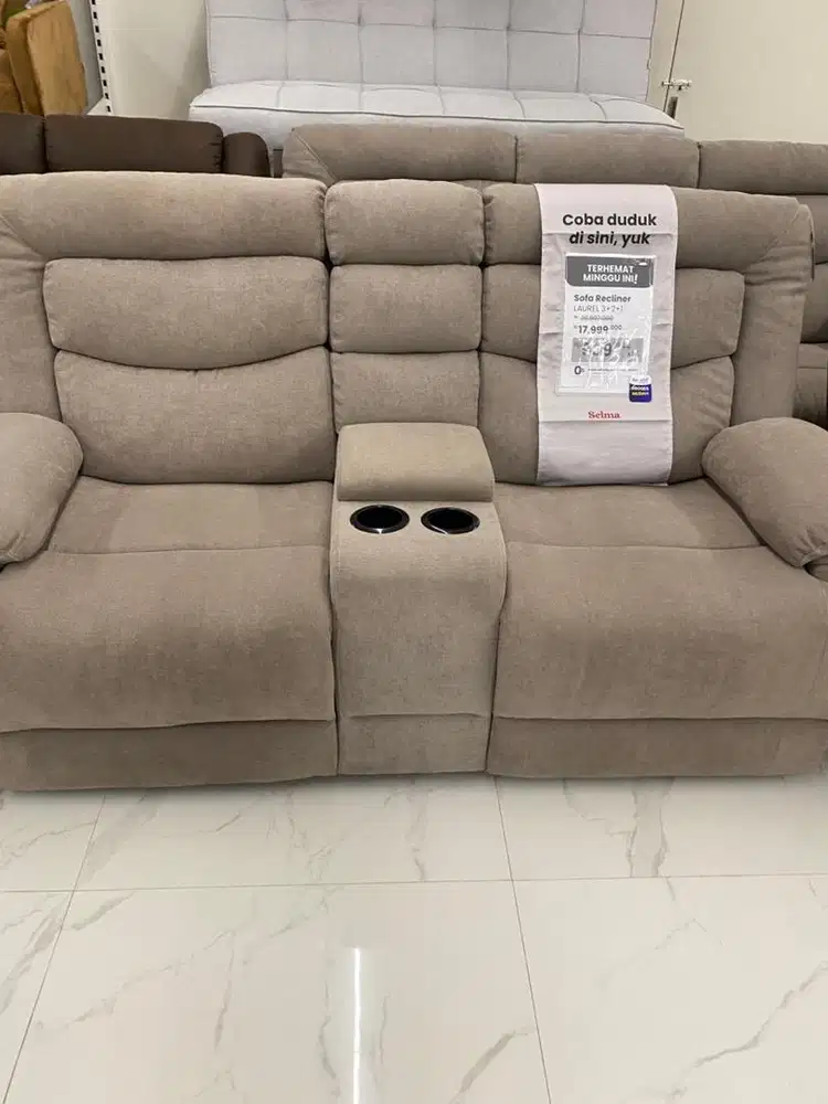 JUAL MURAH LAUREL SET SOFA RECLINER SELMA CILEGON