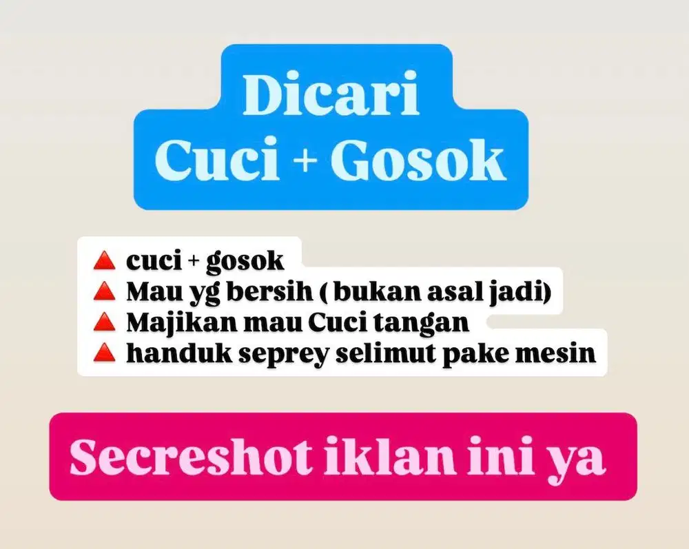 Mbak Cuci + Gosok