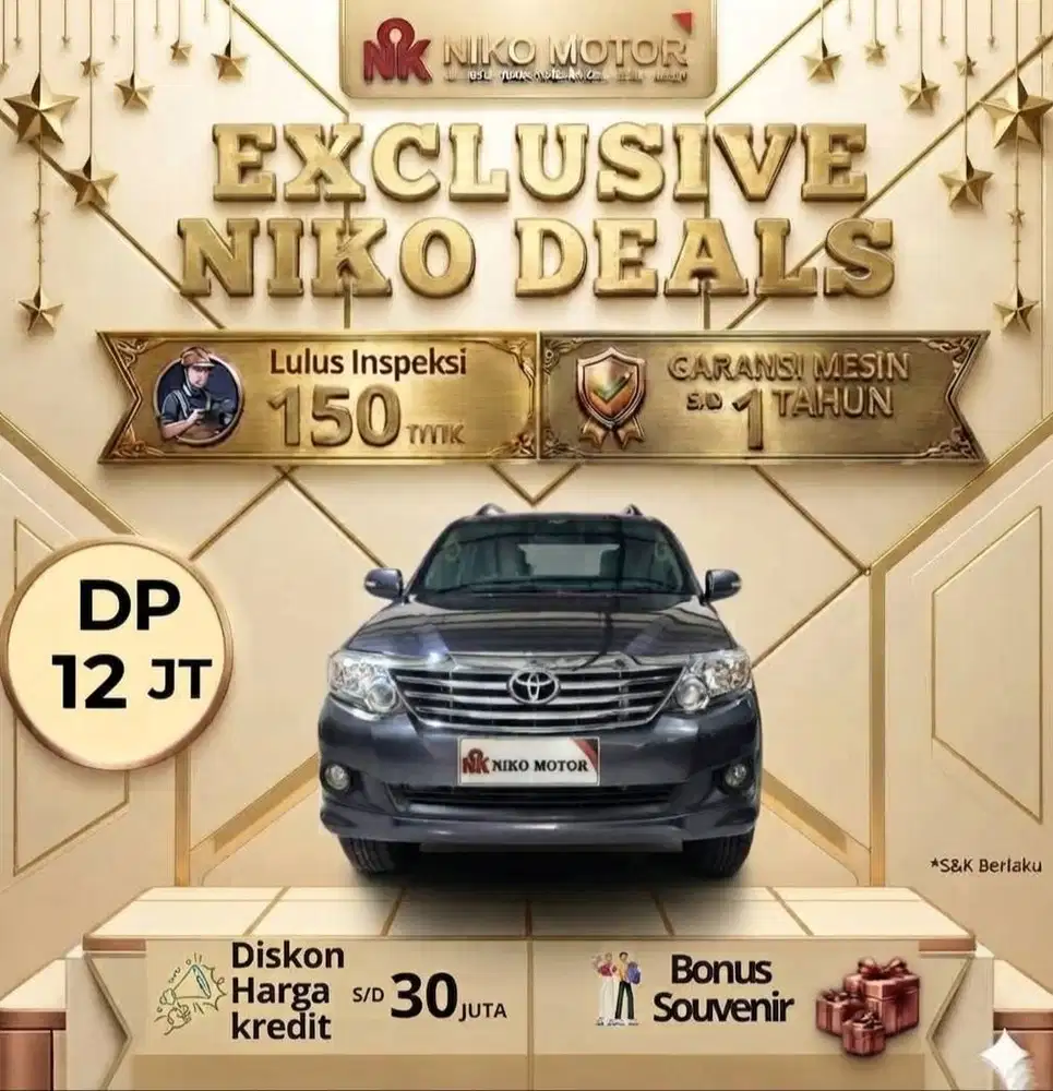 (MULUS) FORTUNER 2.5 G DIESEL 2012 AT :PAJERO|FORTUNER TRD|2010|2011
