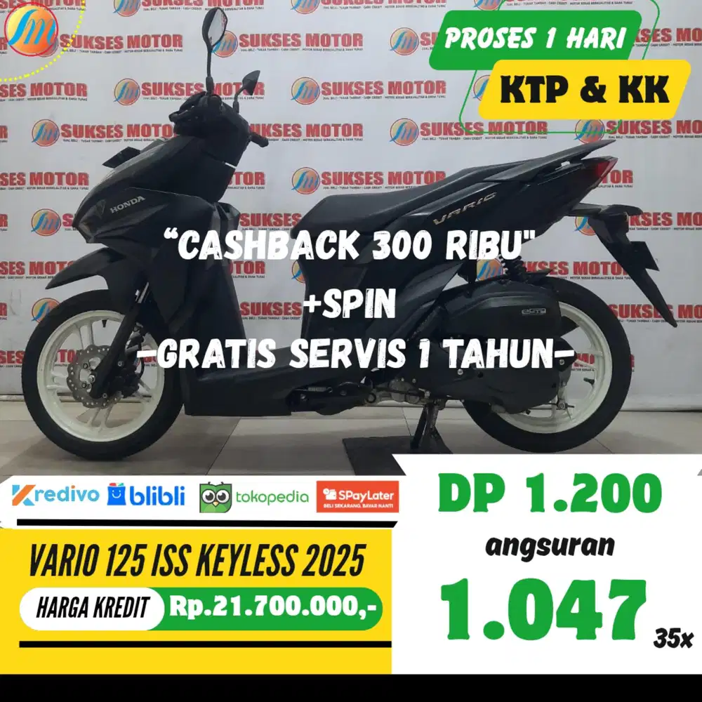 HONDA VARIO 125 ISS KEYLESS TAHUN 2024