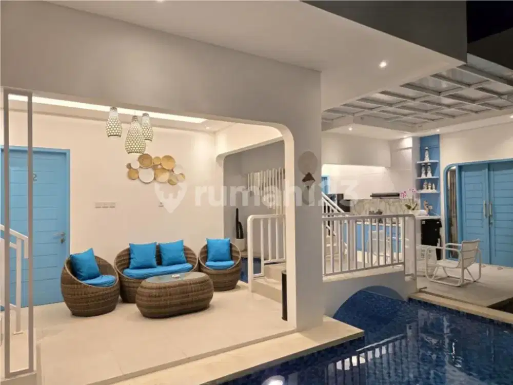 Brand New Santoriny Villa Near To Melasti Beach