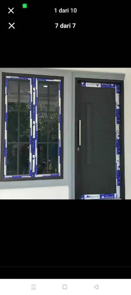 Jual berbagai macam kusen pintu jendela aluminium