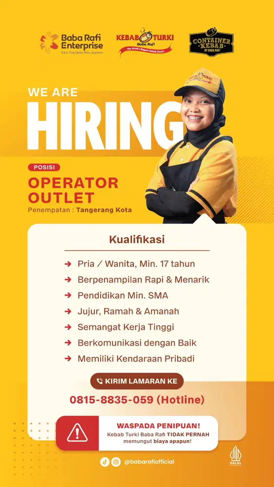 Lowongan Crew Outlet Kebab