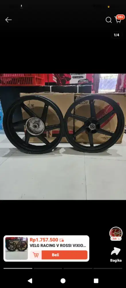 Pelek motor vrossi sprint ring1777