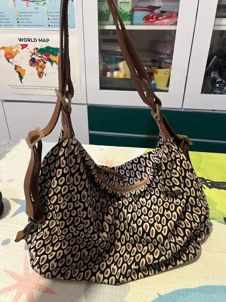 Tas AFAR Kulit mix Canvas Cantik