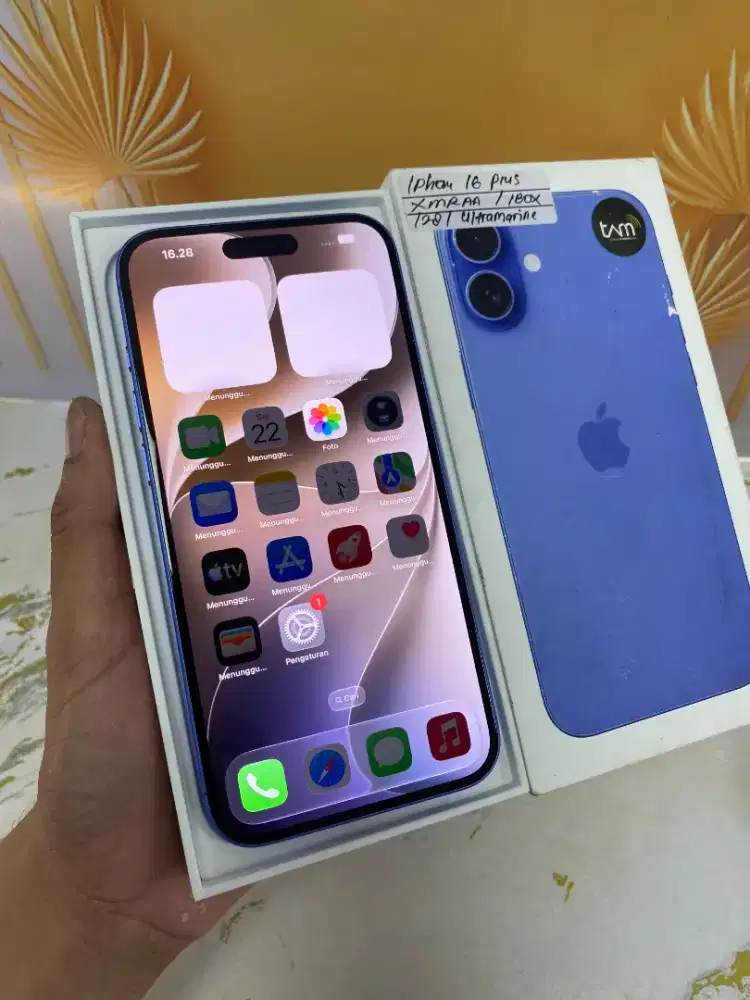 Iphone 16 plus 128 Ibox Blue Fulset