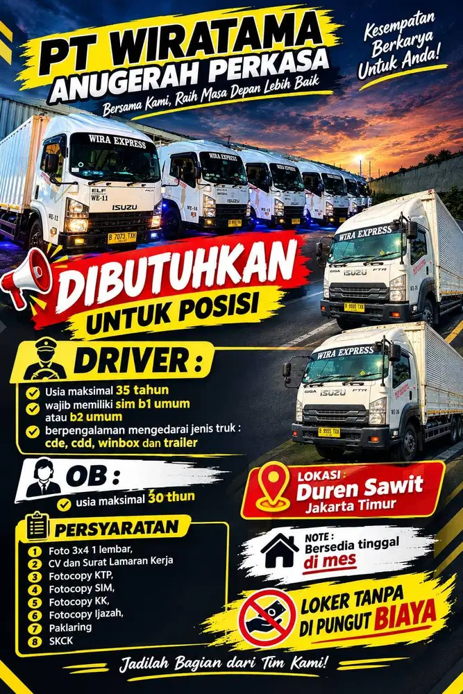 LOWONGAN OFFICE BOY - OB