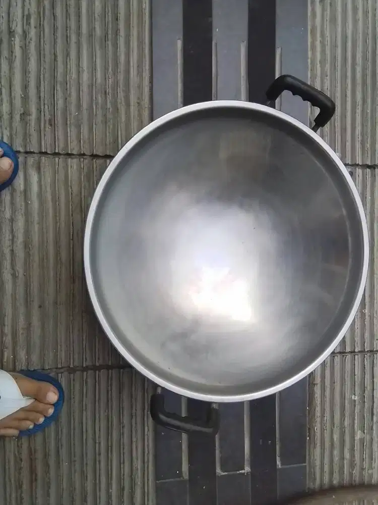 Bisa Nego - 41 cm Kuali wajan penggorengan stainless steel