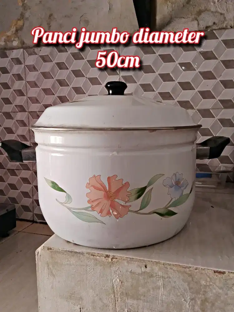 Murah meriah, panci jumbo enamel oriental