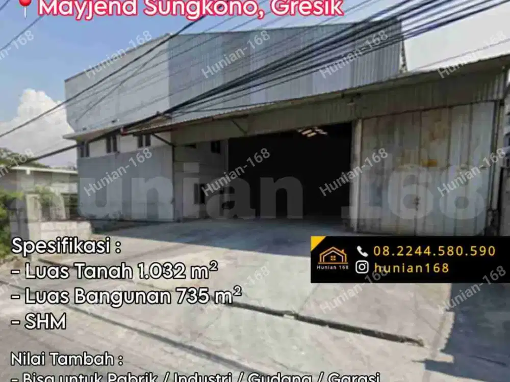 Gudang Bekas Pabrik Pergudangan Tanah Industri Jalan Raya Mayjend Sungkono Gresik Veteran Darmo Sugondo Dulasim Kebomas Cerme Romokalisari Banjarsari Ambeng Ambeng Kedanyang Kota Jawa Timur