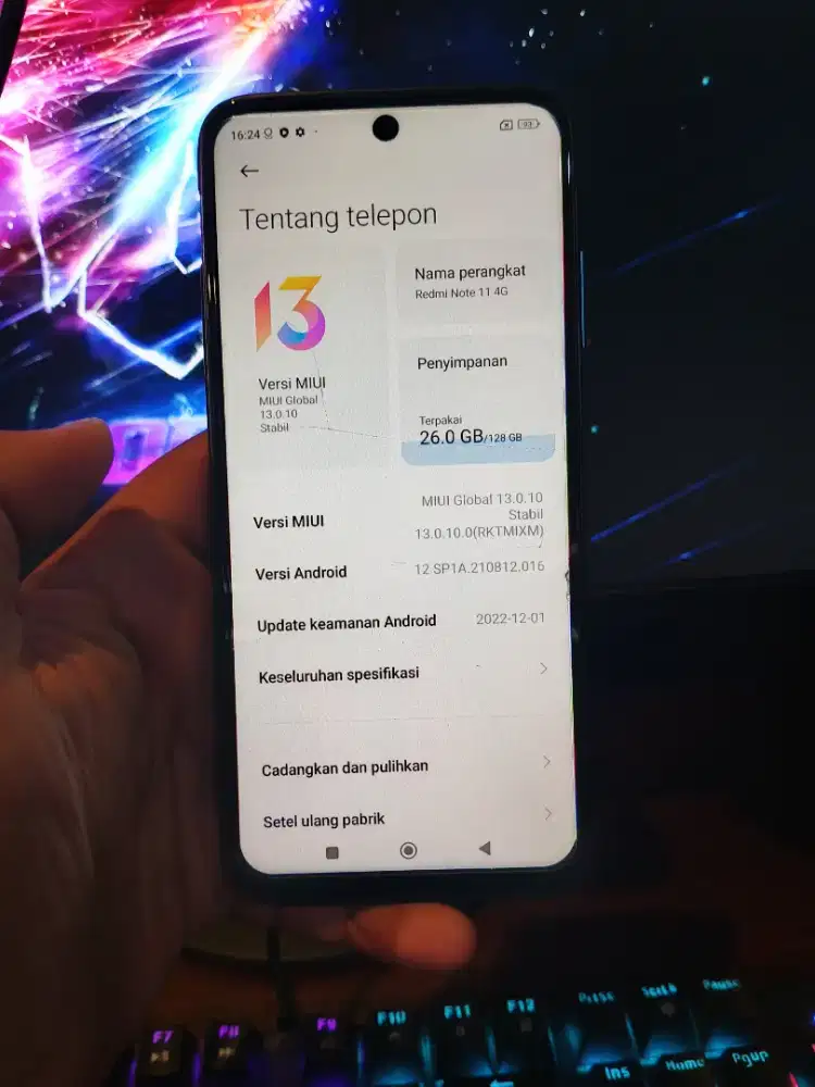 Redmi note 11 4G (simak deskripsi)