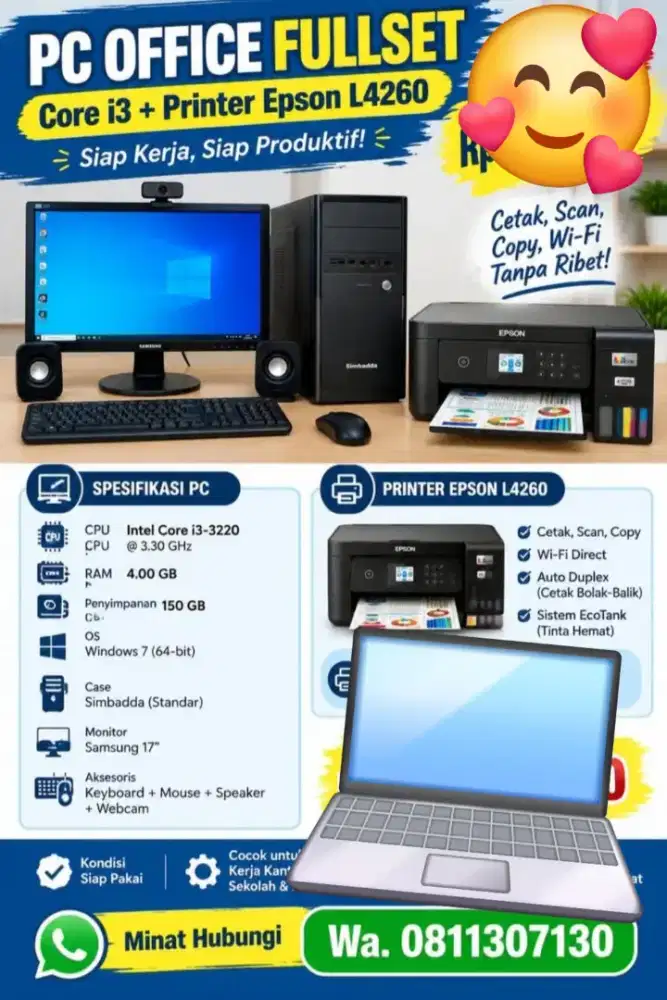 Paket PC + Printer Epson L4260