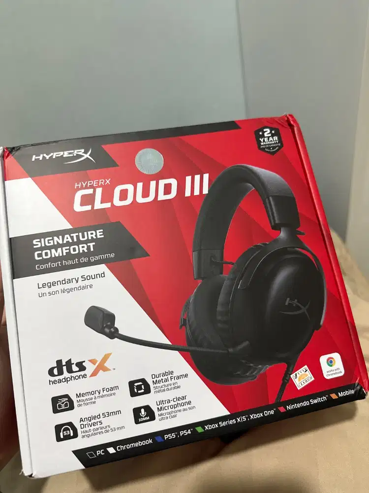 Headshet gaming sultan hyper x cloud III (garansi 1 tahun)