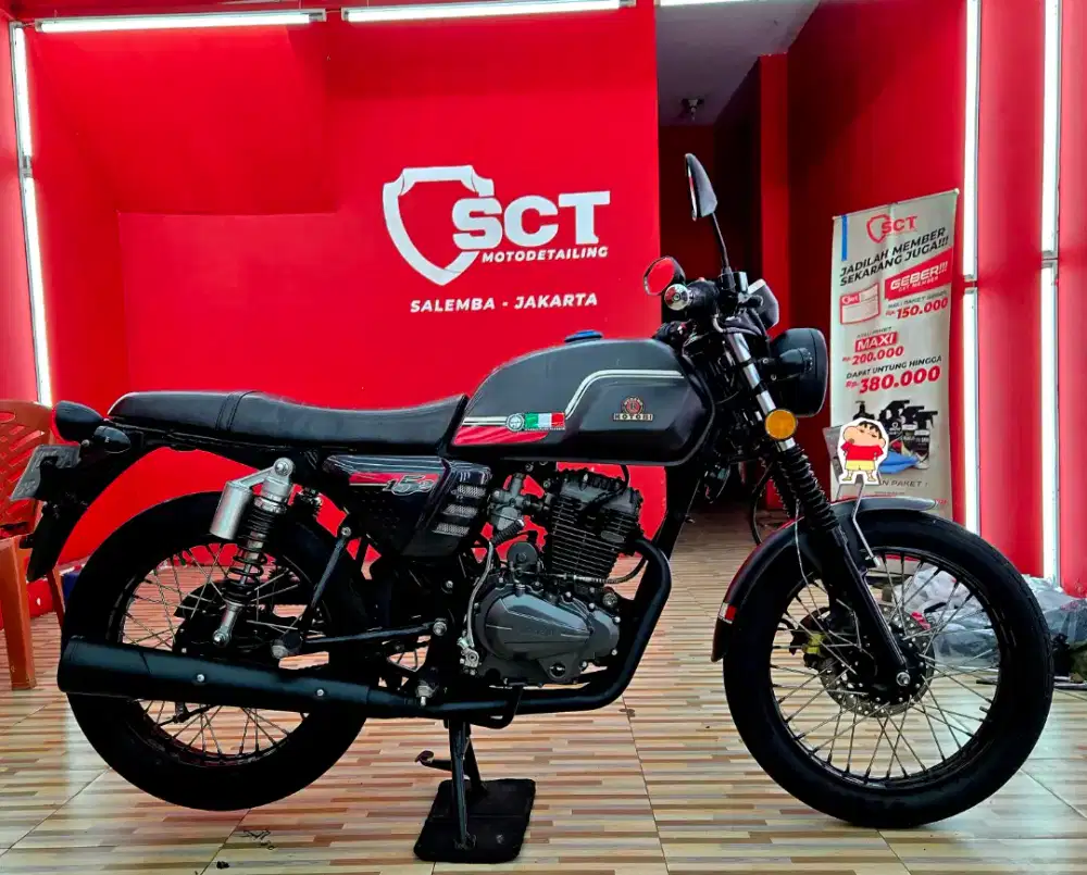 JualCpt90%LikeNew KM18Rb PjkJul27 BENELLI MOTOBI 152 2020 CAFE RACER