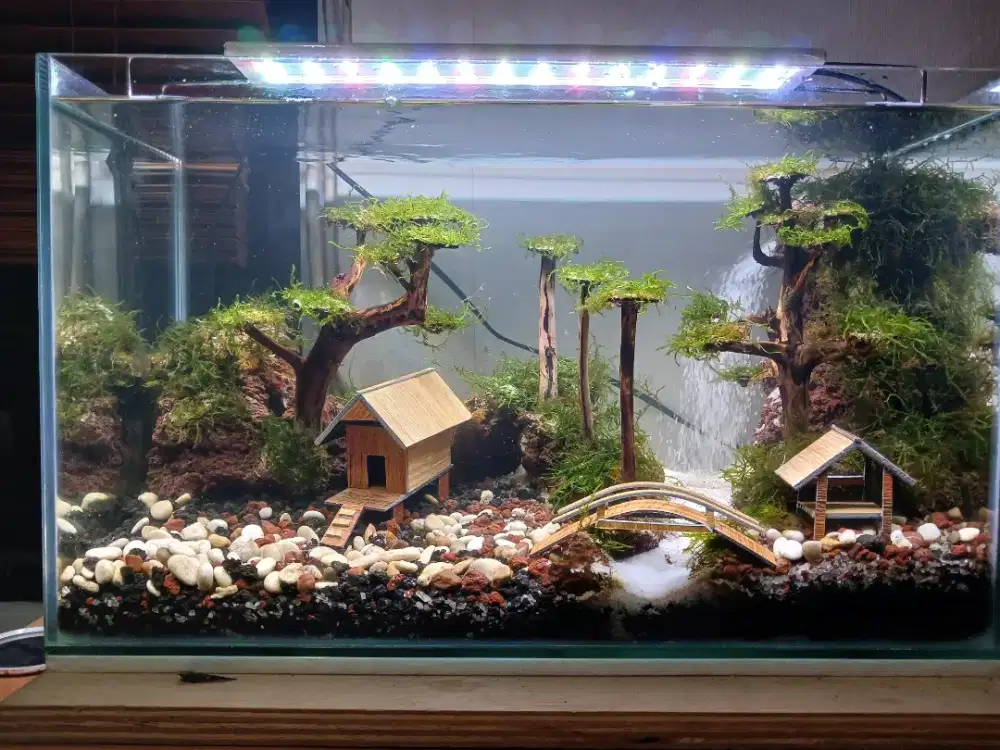Aquarium akuarium air terjun