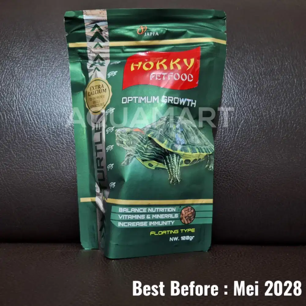 Hokky Turtle 100 gram Optimum Growth - Makanan Kura Kura