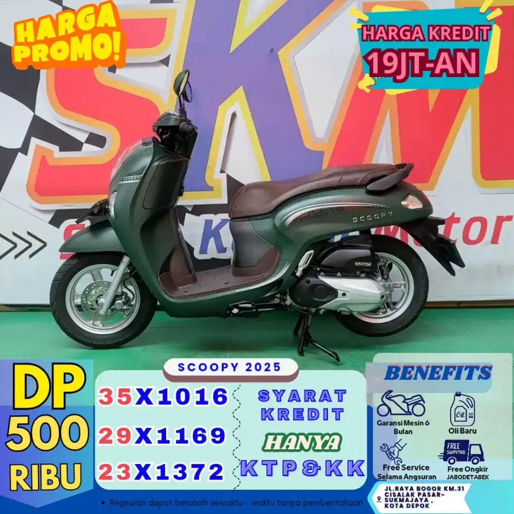 Dp 500rb kredit scoopy 2025 keyless km low bergaransi