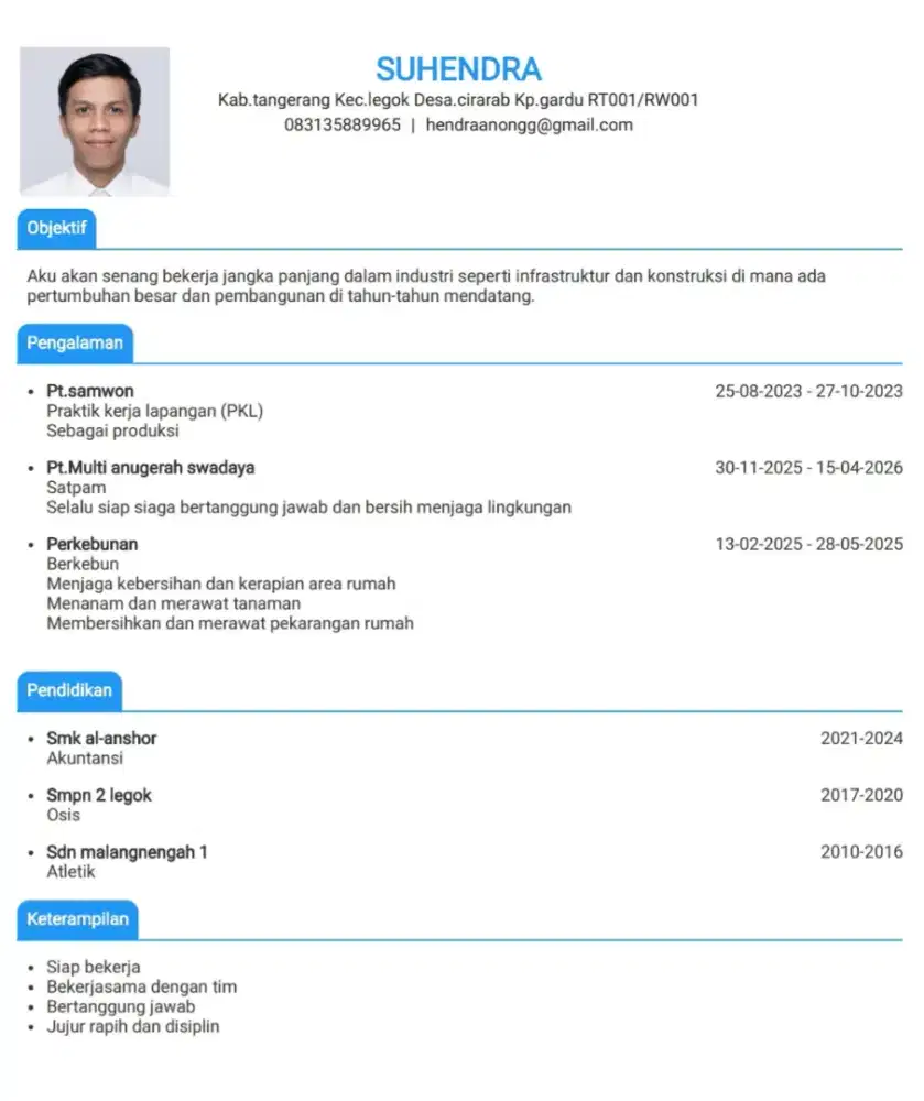 MENCARI PEKERJAAN