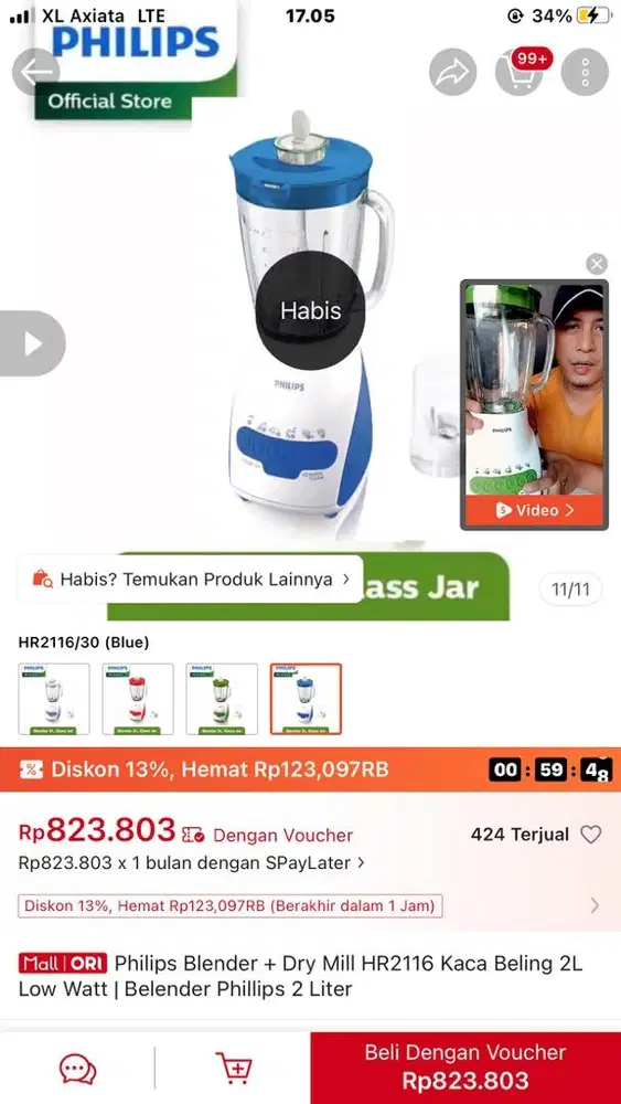 Blender philips fullset