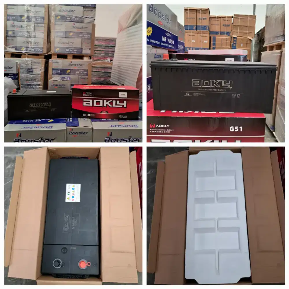 Aki mobil murah MF 12V165AH AOKLY