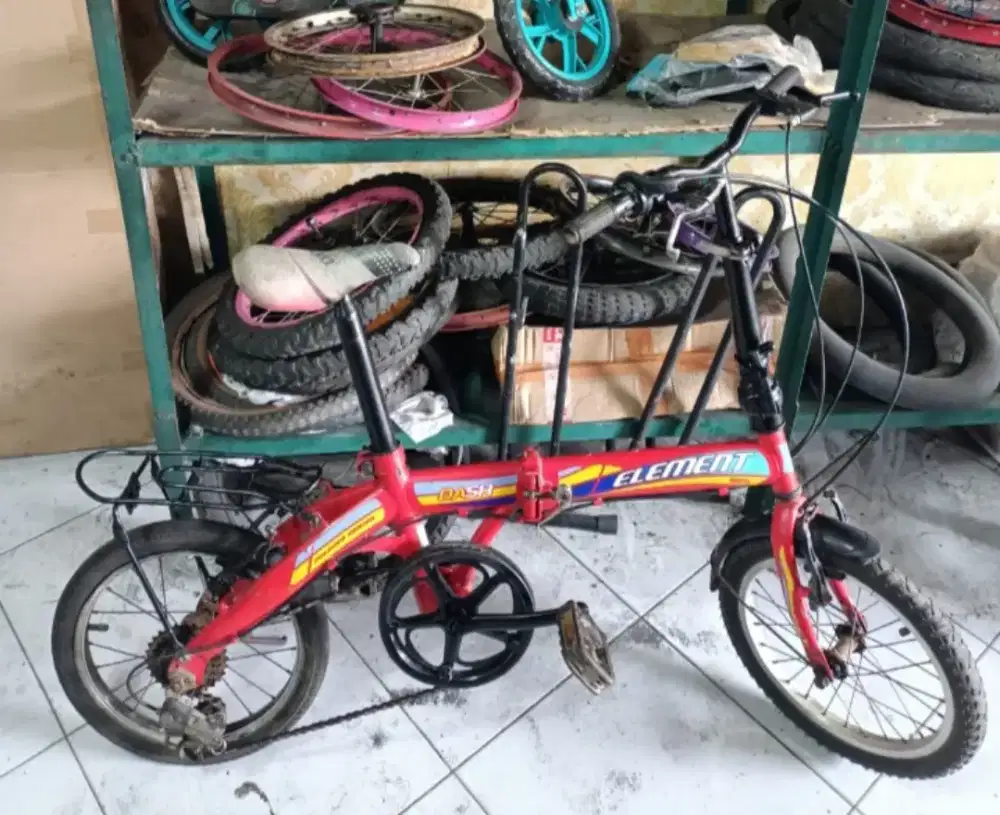 Sepeda Lipat Element 16 6 Speed Shimano Rd Shifter Siap Goes Bs Tt
