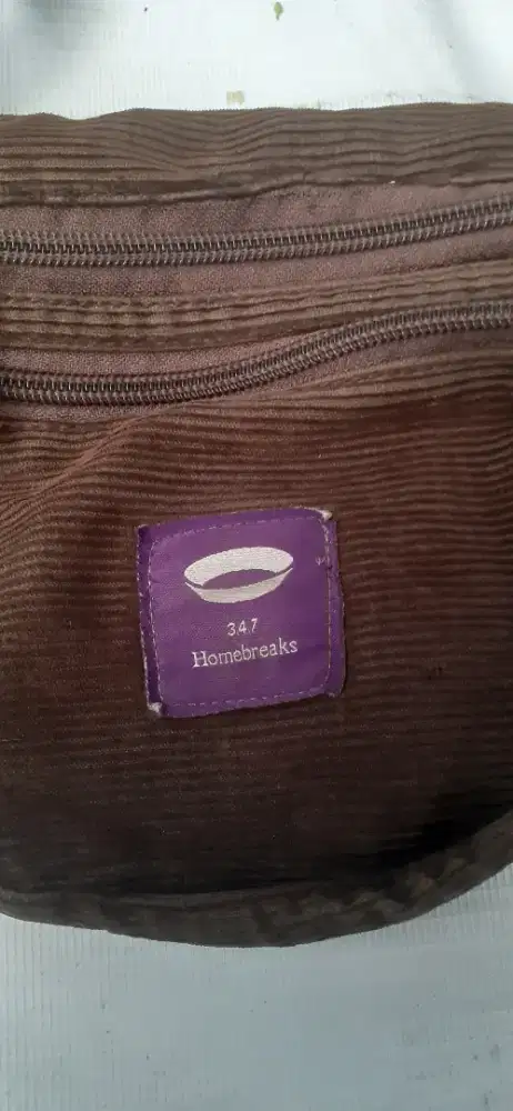 Tas slimbag korduroy mulus