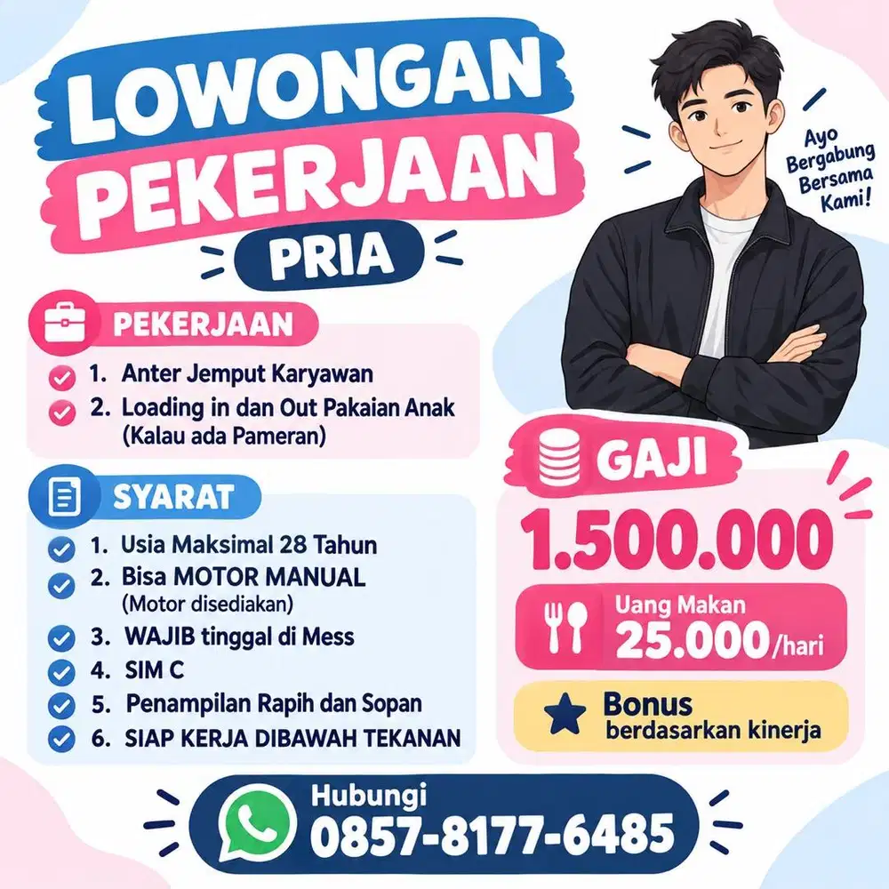 LOKER PRIA!! JOB DESK CEK GAMBAR