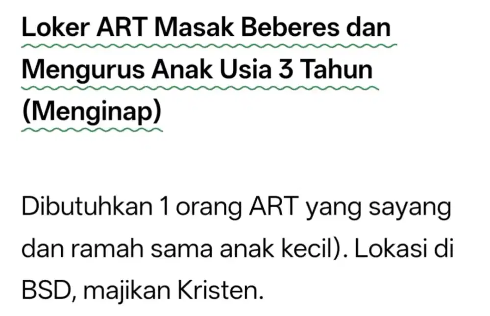Loker ART Serabutan