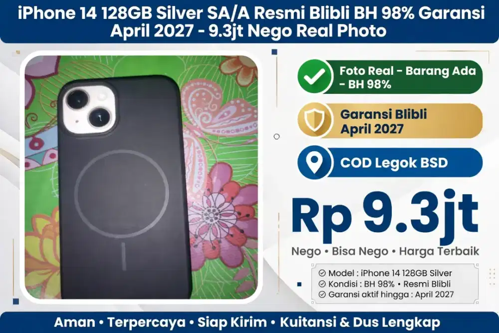 IPHONE 14 BASIC 128GB GARANSI ON