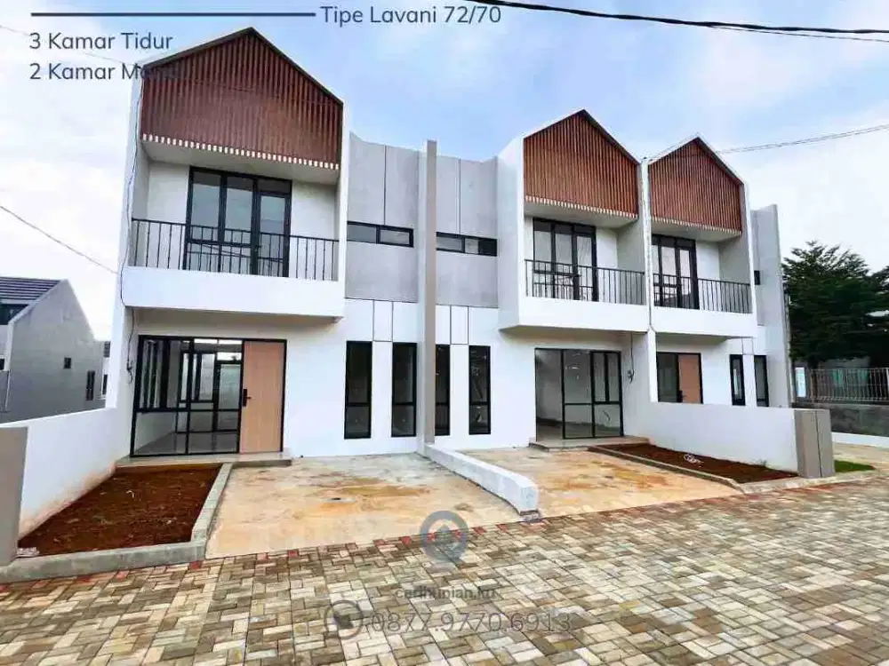 Rumah 2 lantai di pusat kota karawang Dp 0% 3 kamar cicilan 4 Jutaan Taman Darmawangsa Lavani