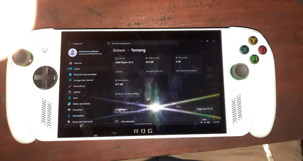 Asus ROG Ally PC game handheld 512gb internal, 16gb ram