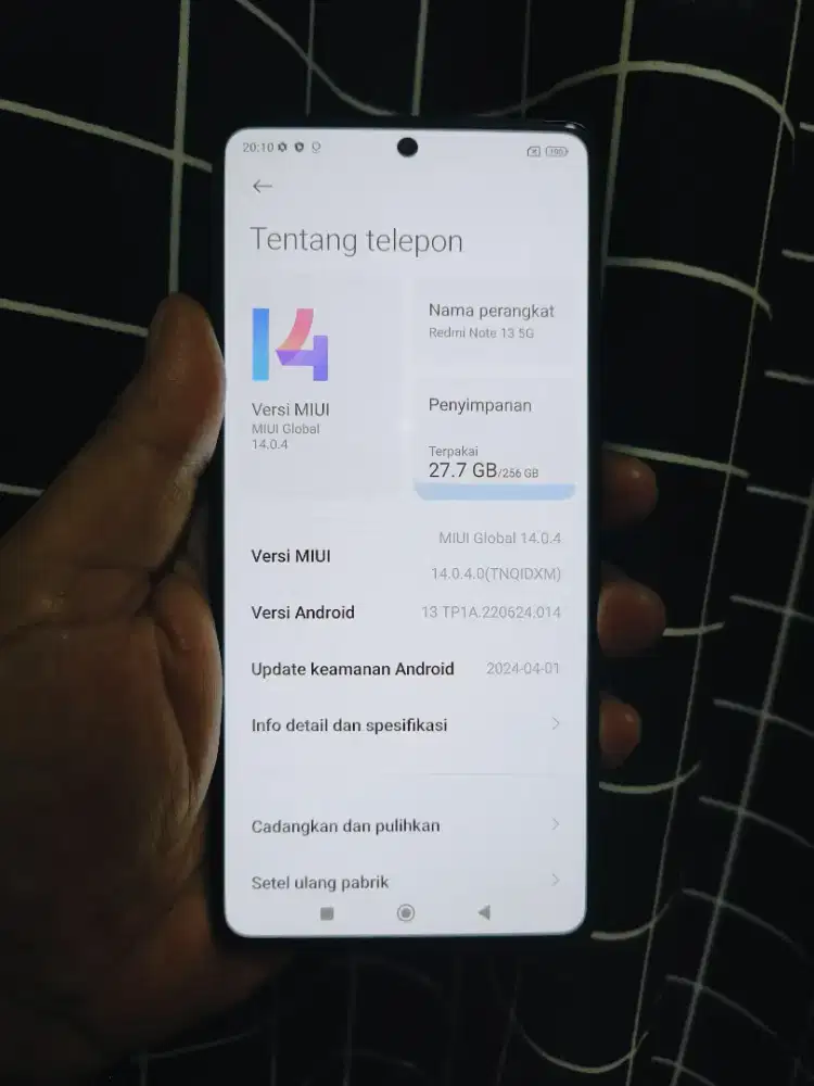 XIAOMI REDMI NOTE 13 5G 256GB Batangan halal
