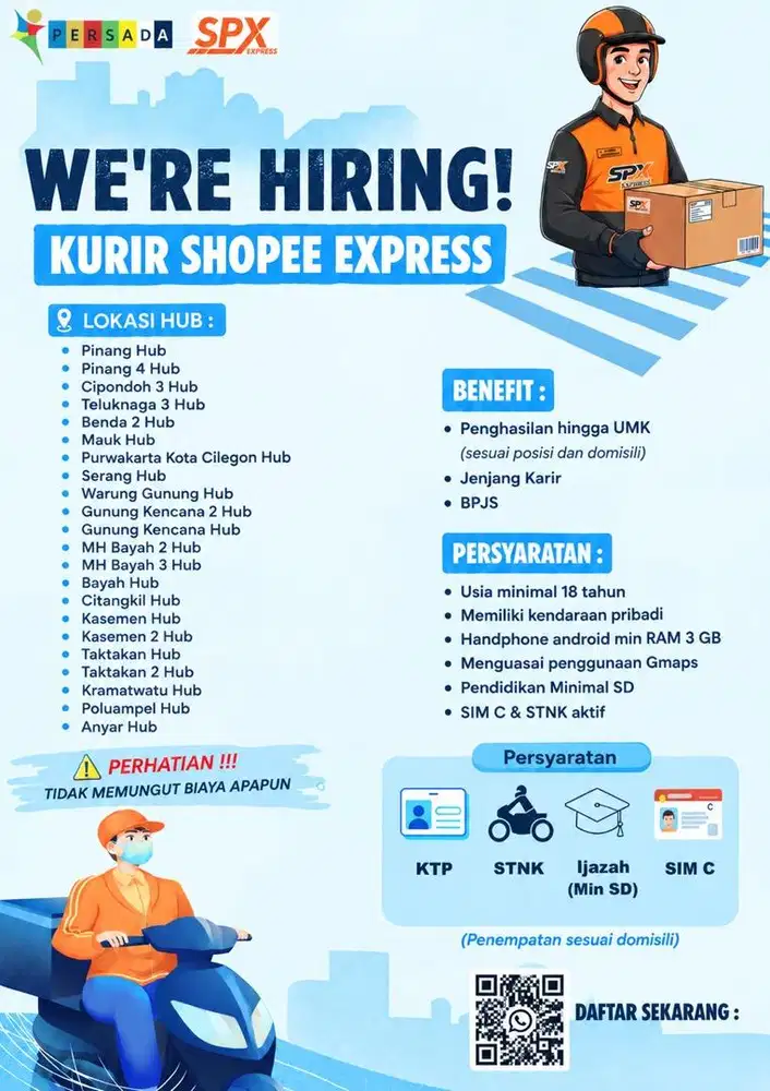 LOWONGAN KERJA KURIR SPX