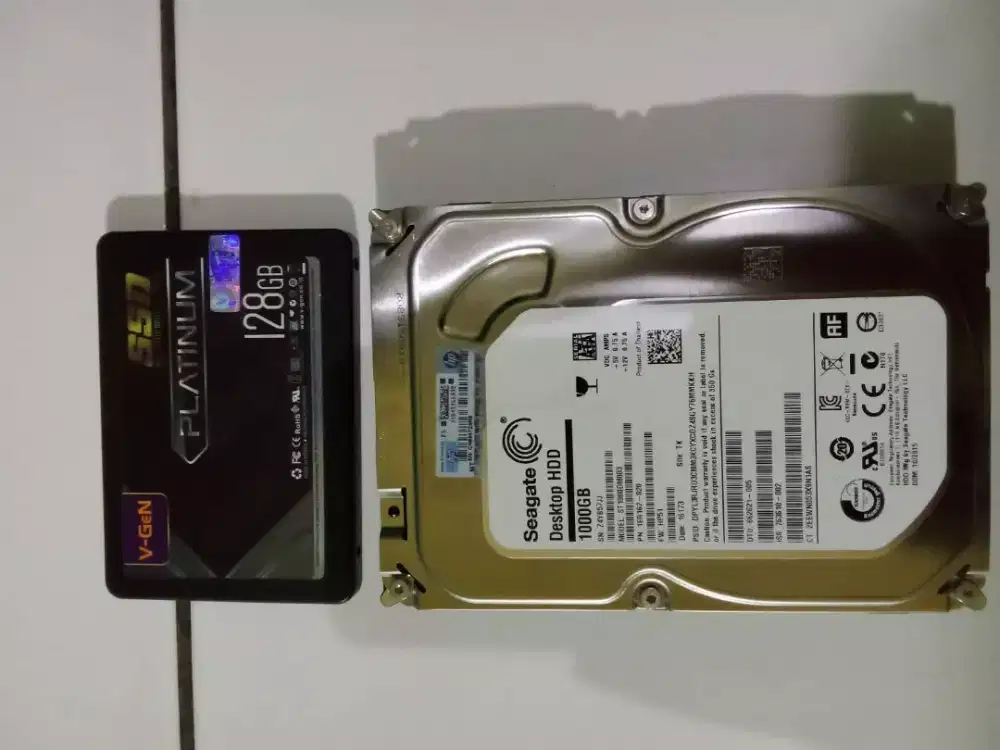 Hardisk PC 1TB Sageate & SSD 128GB V-Gen platinum