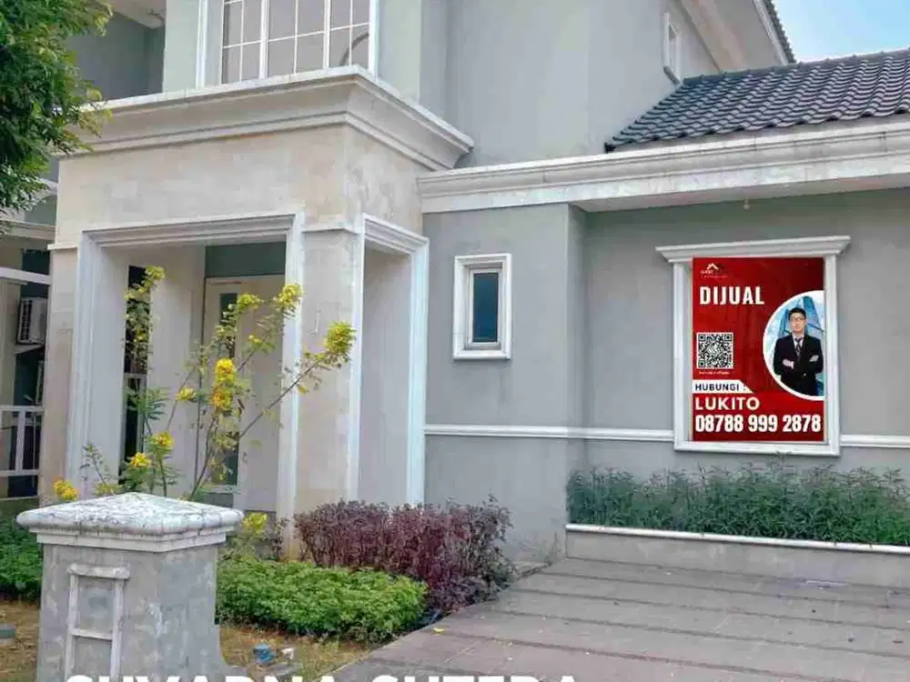 Dijual Cepat Rumah 2 Lantai Suvarna Sutera
