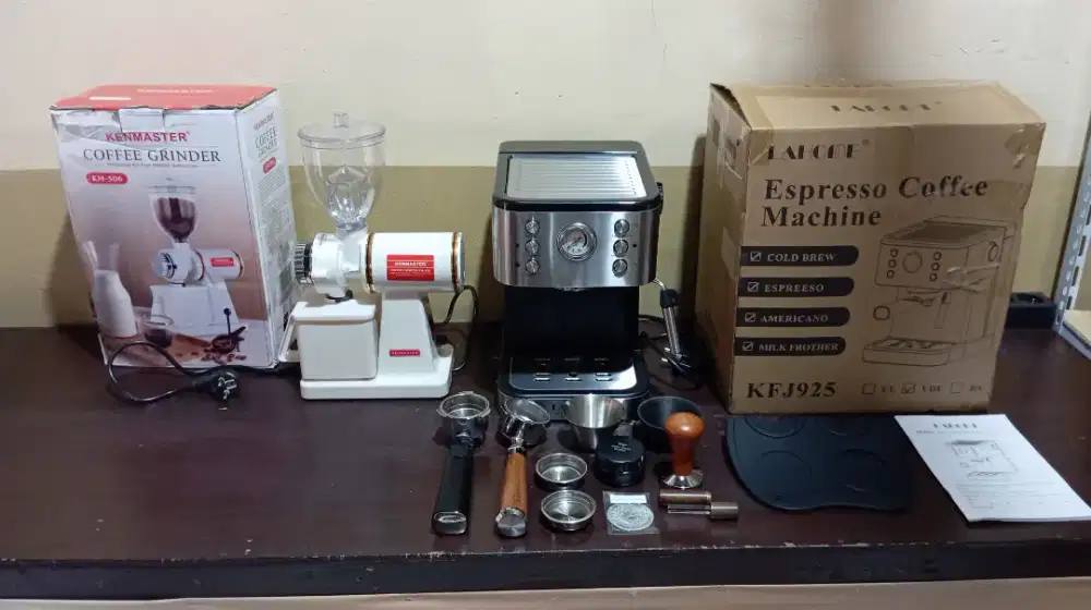 Mesin Espresso Dan Grinder Kopi