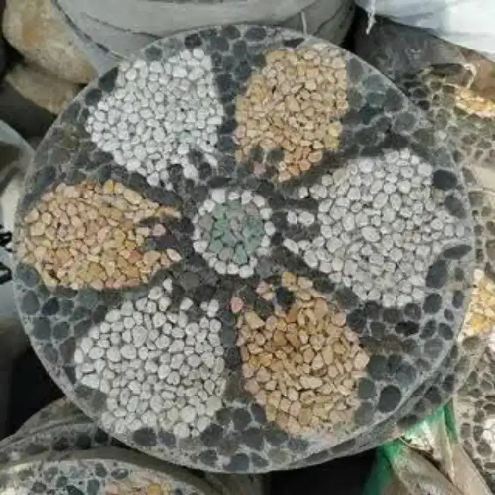 Batu steping stone (pijakan kaki area taman