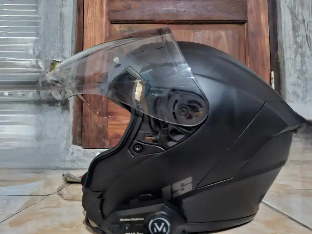 Helm NJS Kairoz Original dan Intercom Y12 Pro